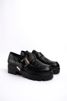 Mocasines negros x croco