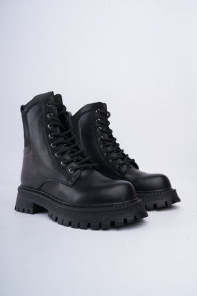 Botines negros estilo militar