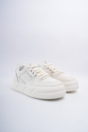 Tenis blancos x plateado