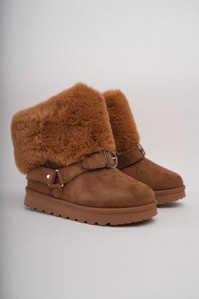 Botas ugg miel cuello peluche