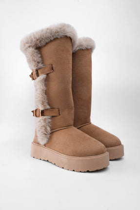 Botas ugg largas miel x peluche