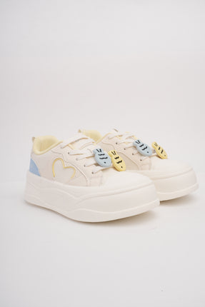 Tenis crema x detalles colores