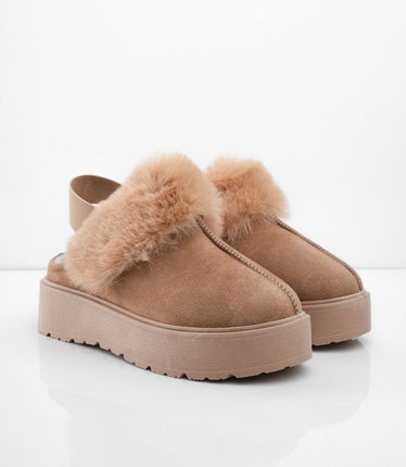 SUECOS UGG TAUPE PELUCHE