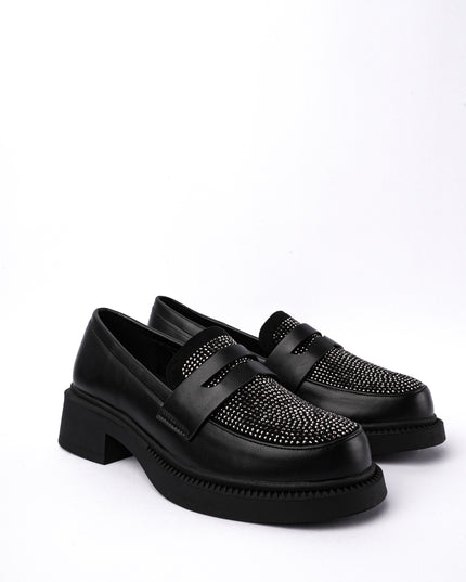 Mocasines negros x brillos