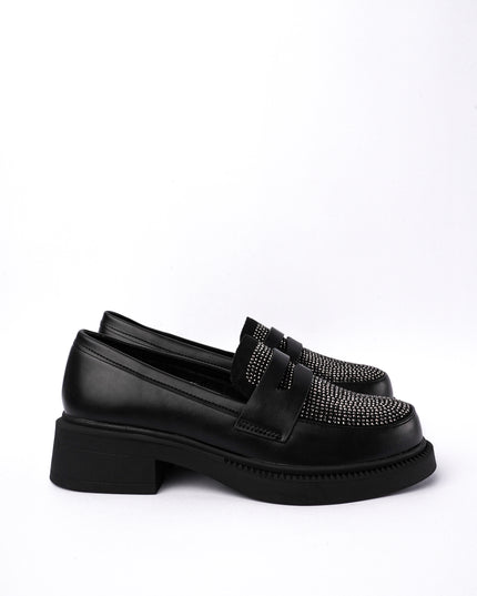 Mocasines negros x brillos