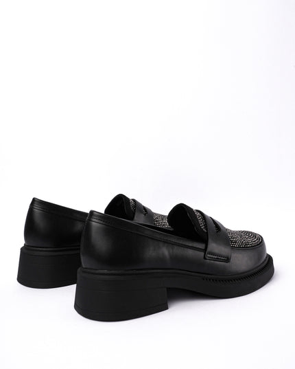 Mocasines negros x brillos
