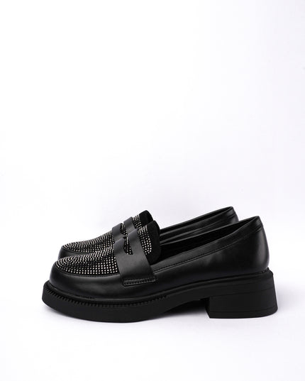 Mocasines negros x brillos