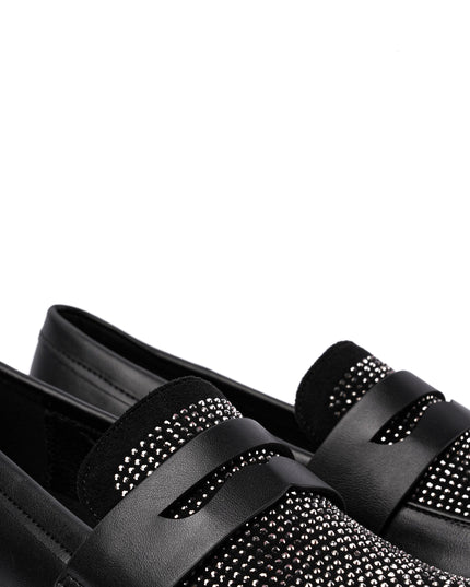 Mocasines negros x brillos
