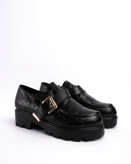 Mocasines negros x croco