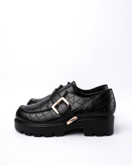 Mocasines negros x croco