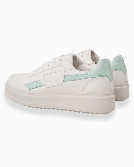 Tenis blancos x azul básicos