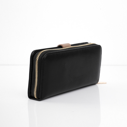 Billetera grande negro con blanco
