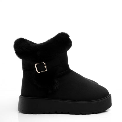 BOTAS UGG NEGRO PELUCHE