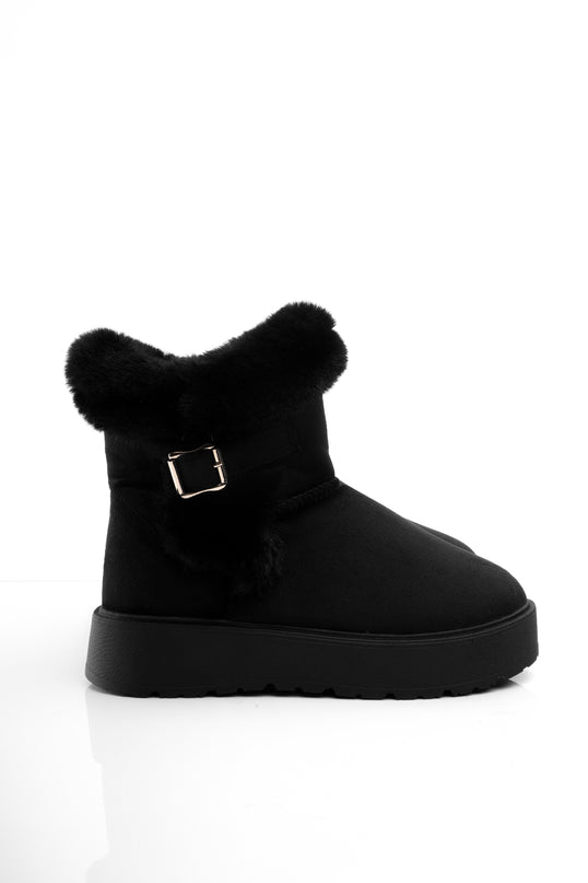 BOTAS UGG NEGRO PELUCHE