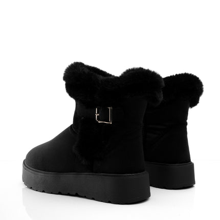 BOTAS UGG NEGRO PELUCHE