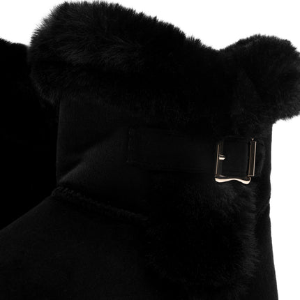 BOTAS UGG NEGRO PELUCHE