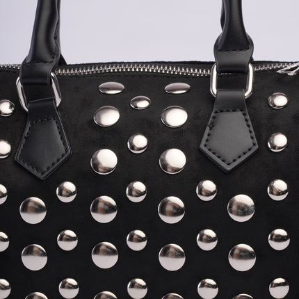 Bolso baúl gamuza negro