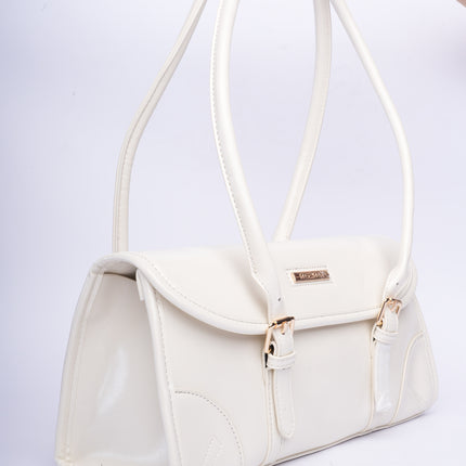 Bolso brillante blanco trendy