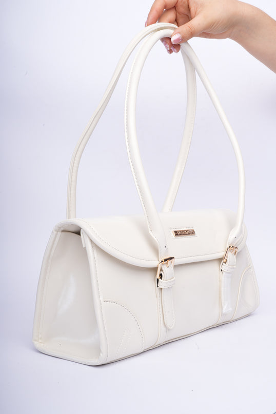 Bolso brillante blanco trendy