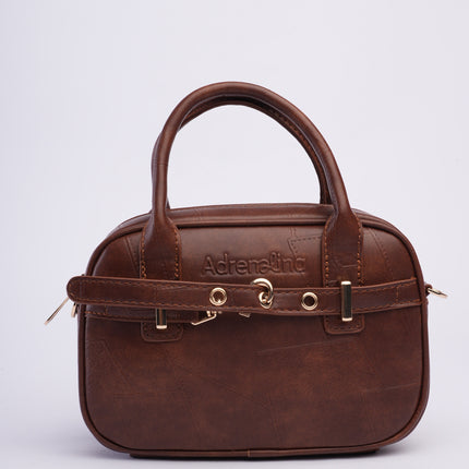 Bolso craquelado café