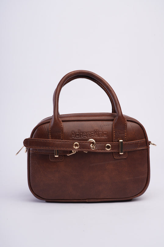Bolso craquelado café