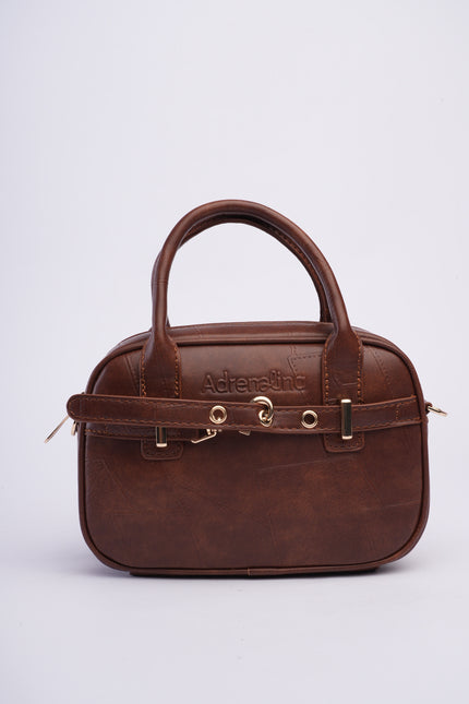 Bolso craquelado café