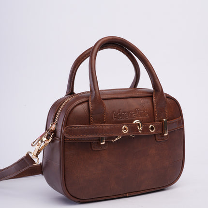 Bolso craquelado café