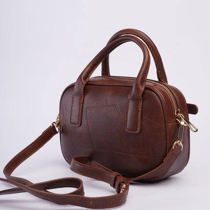 Bolso craquelado café