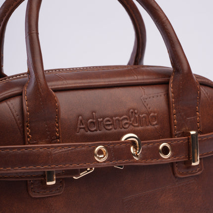 Bolso craquelado café