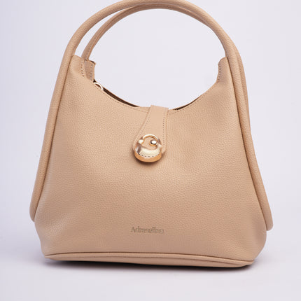 Bolso mediano beige elegante