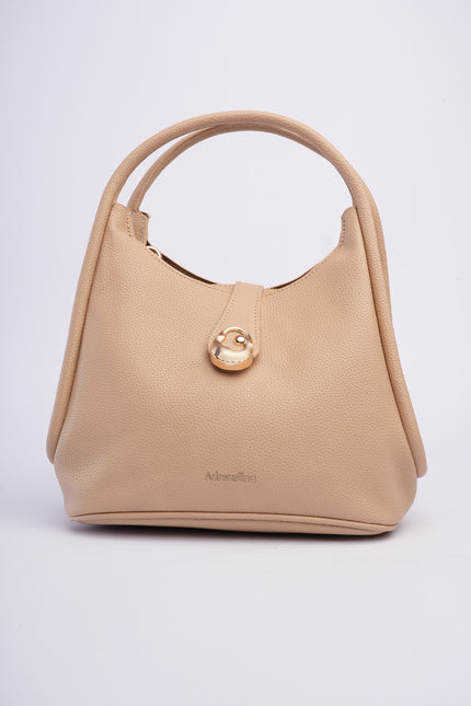 Bolso mediano beige elegante