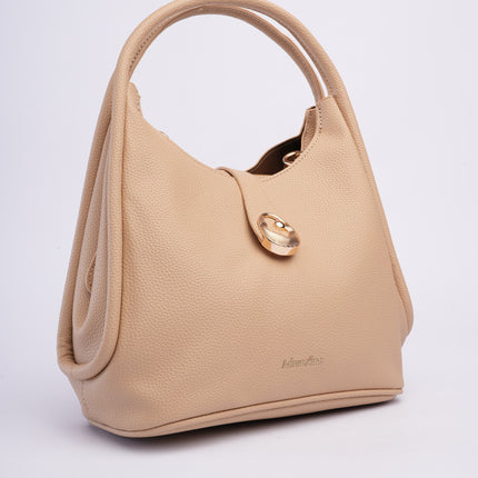 Bolso mediano beige elegante