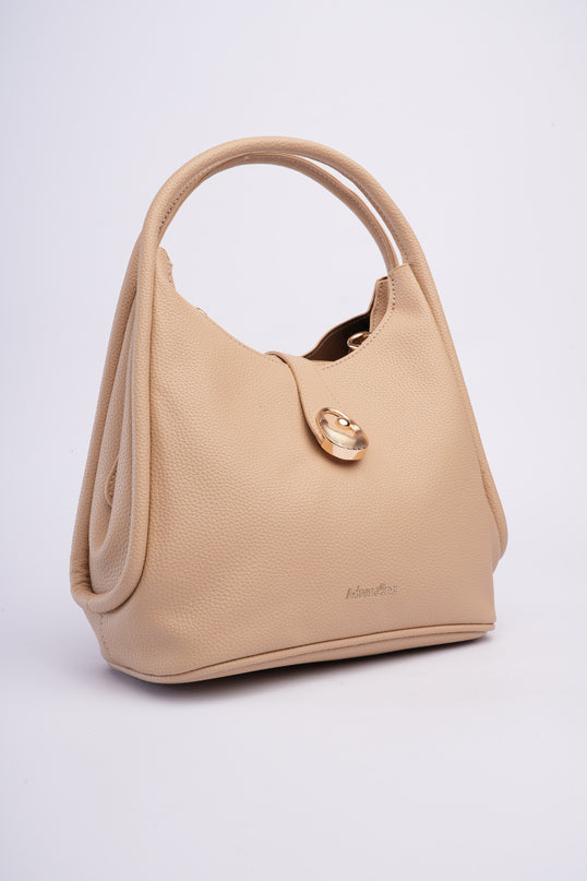 Bolso mediano beige elegante