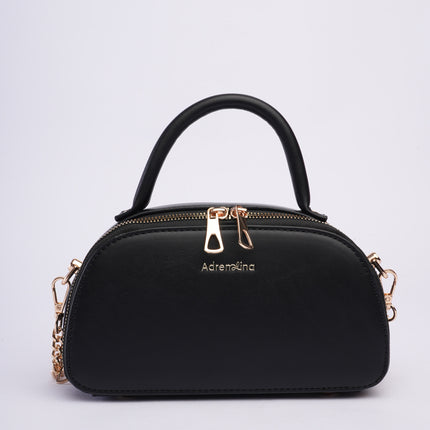 Bolso pequeño negro con cadena