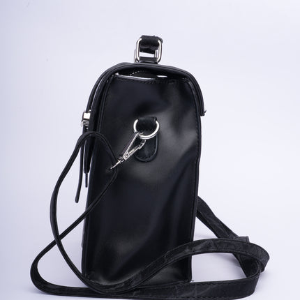 Bolso tipo morral negro pequeño