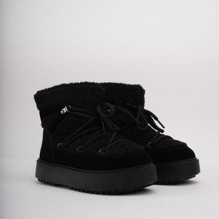Botas de invierno negras acolchadas
