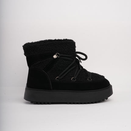 Botas de invierno negras acolchadas