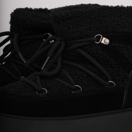 Botas de invierno negras acolchadas