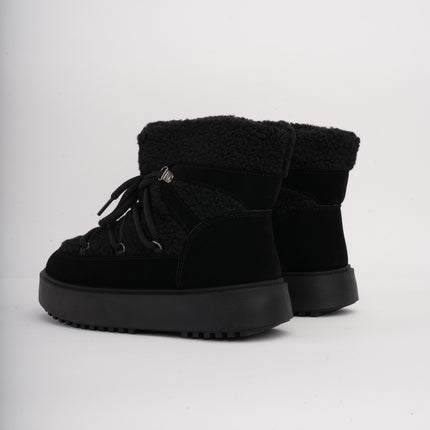 Botas de invierno negras acolchadas