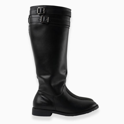 Botas largas negras con hebillas