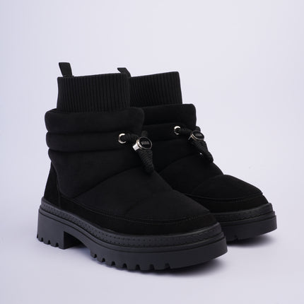 Botas tipo invierno de peluche negras
