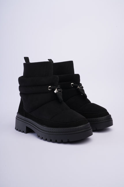 Botas tipo invierno de peluche negras