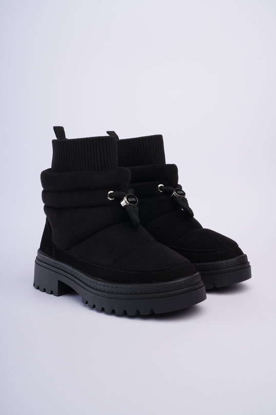 Botas tipo invierno de peluche negras