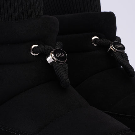 Botas tipo invierno de peluche negras