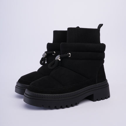Botas tipo invierno de peluche negras