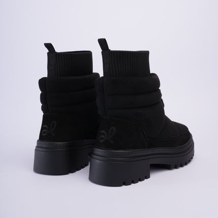 Botas tipo invierno de peluche negras