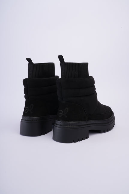 Botas tipo invierno de peluche negras