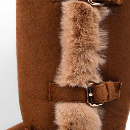 Botas ugg largas miel con peluche
