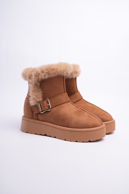 Botas ugg miel con hebilla