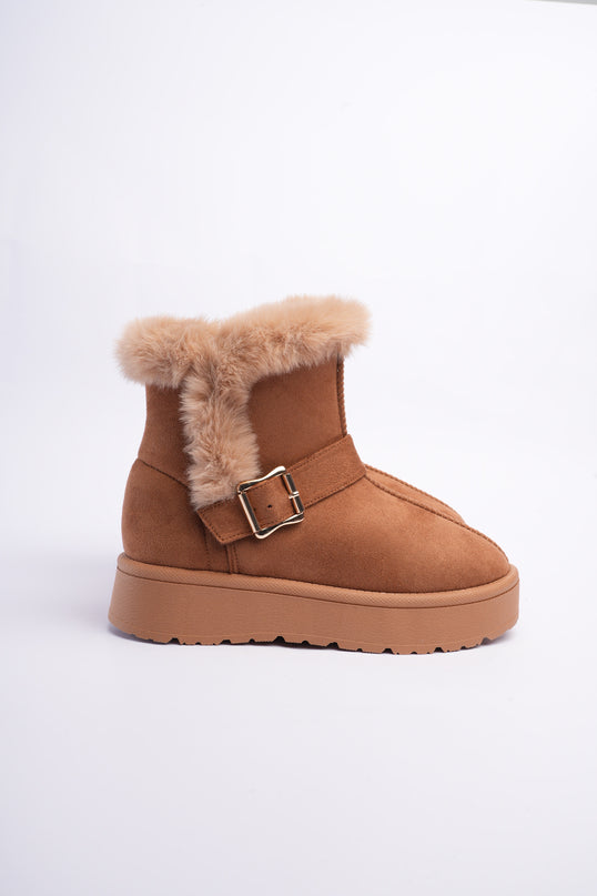 Botas ugg miel con hebilla